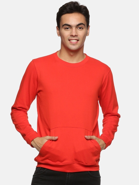 

IMPACKT Men Orange Solid Sweatshirt