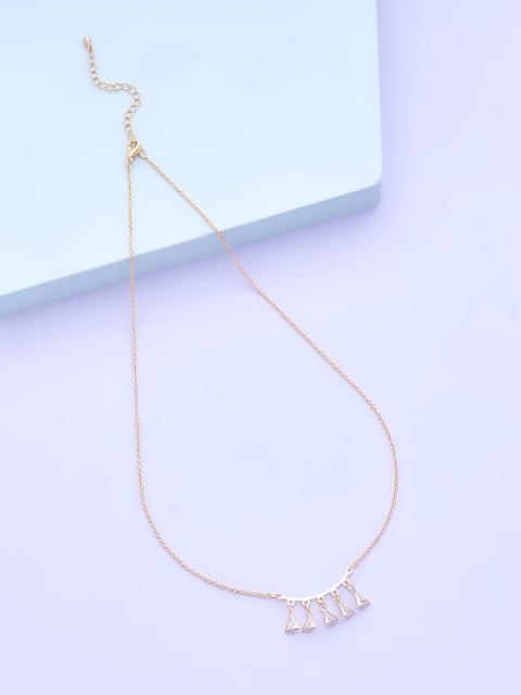 

Kushal's Fashion Jewellery Women Gold-Toned Gold-Plated Chain