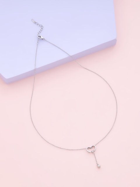 

Kushal's Fashion Jewellery Women Silver-Toned Copper Rhodium-Plated Chain