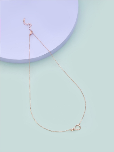 

Kushal's Fashion Jewellery Women Rose Gold Copper Rose Gold-Plated Antique Chain