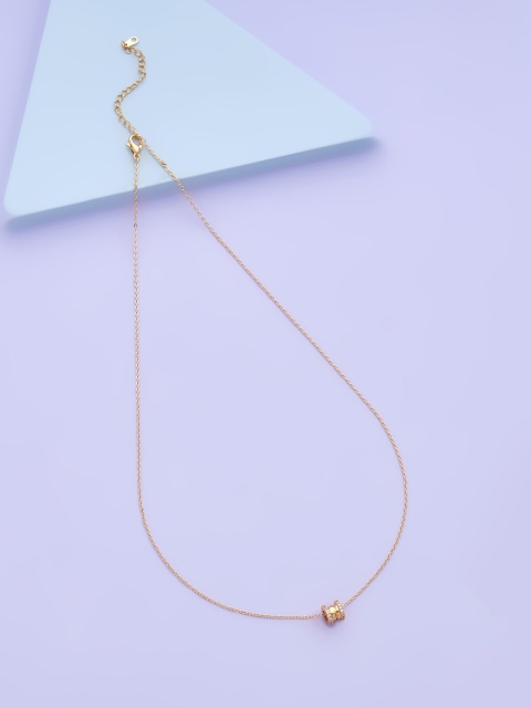 

Kushal's Fashion Jewellery Women Gold-Toned Copper Gold-Plated Chain