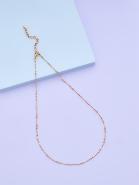 

Kushal's Fashion Jewellery Gold-Toned Copper Gold-Plated Chain