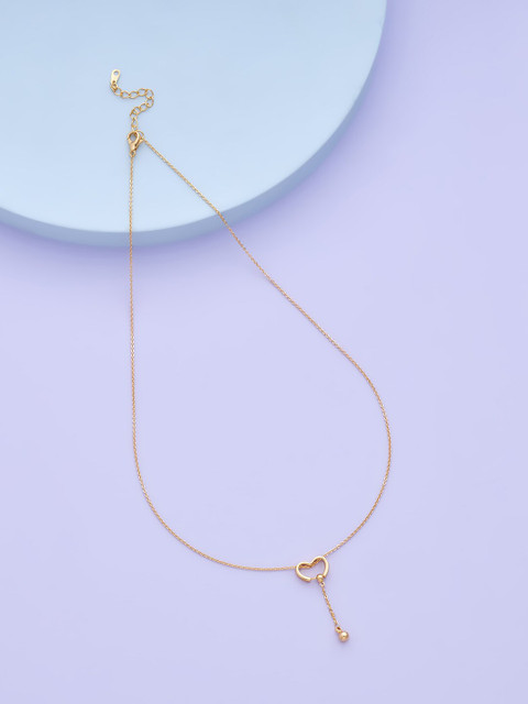 

Kushal's Fashion Jewellery Gold-Toned Copper Gold-Plated Chain