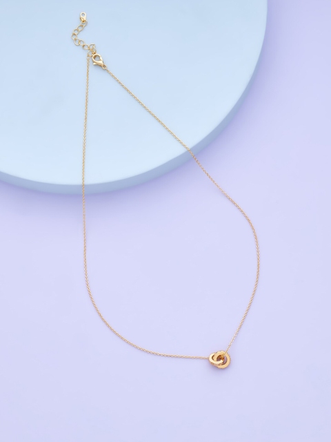 

Kushal's Fashion Jewellery Gold-Toned & White Copper Gold-Plated Chain