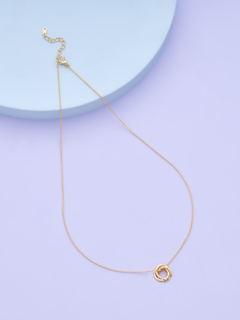 

Kushal's Fashion Jewellery Gold-Toned Copper Gold-Plated Chain