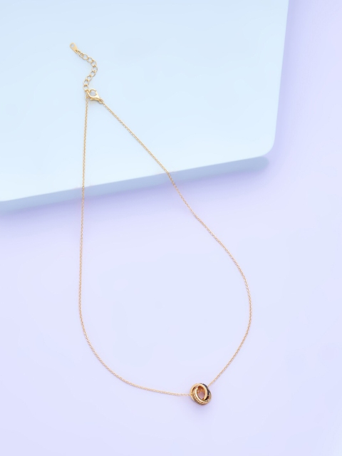 

Kushal's Fashion Jewellery Gold-Toned & White Copper Gold-Plated Chain