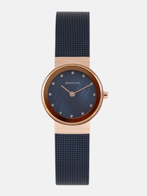 

BERING Women Pearly Blue Classic Sapphire Crystal Analogue Watch 10126-367
