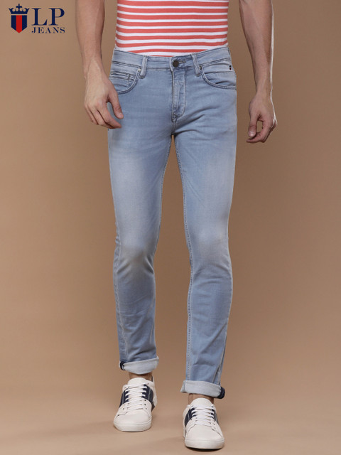 

Louis Philippe Jeans Men Blue Skinny Fit Mid-Rise Clean Look Stretchable Jeans