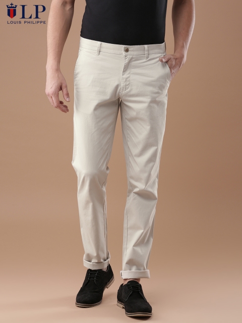 

Louis Philippe Sport Men Beige Slim Fit Solid Chinos