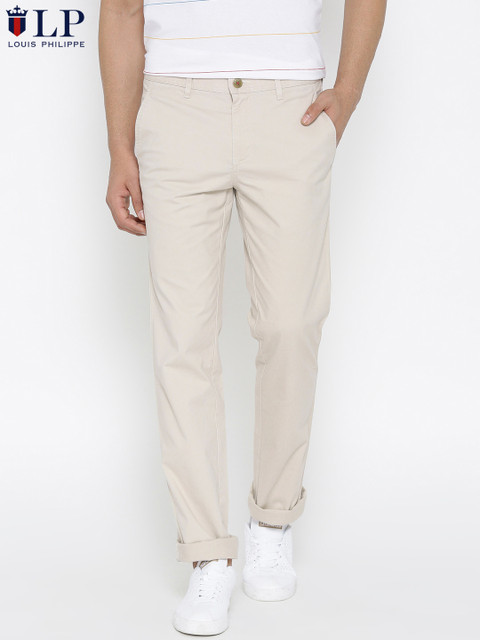 

Louis Philippe Sport Men Beige Sundance Fit Solid Casual Trousers