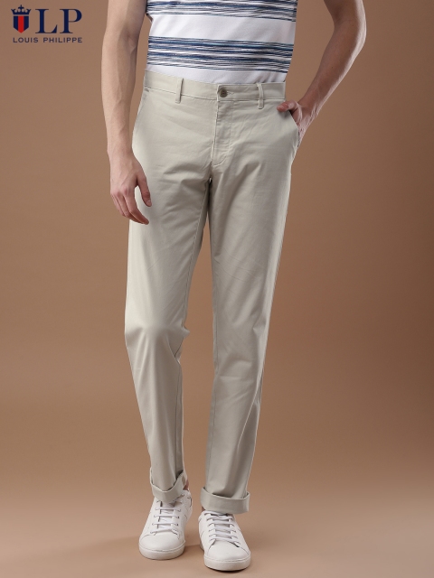 

Louis Philippe Sport Men Beige Slim Fit Solid Chinos