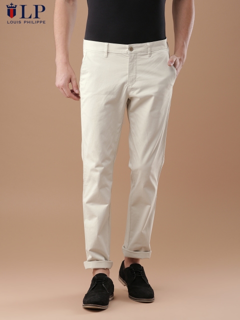 

Louis Philippe Sport Men Beige Slim Fit Solid Chinos