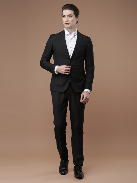 

Louis Philippe Black Single-Breasted Slim Milano Fit Formal Suit