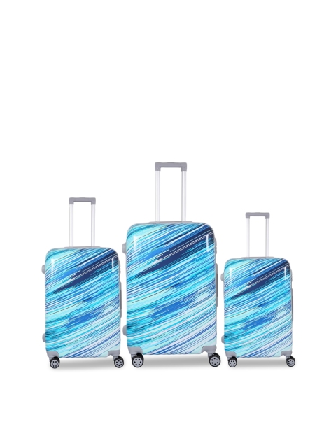 

Polo Class Set Of 3 Printed Trolley Bag, Blue