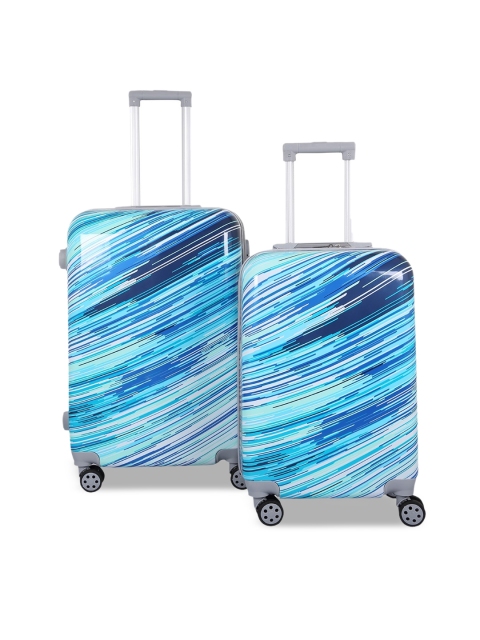 

Polo Class Set of 2 Blue Printed Hard-Sided Trolley Bag