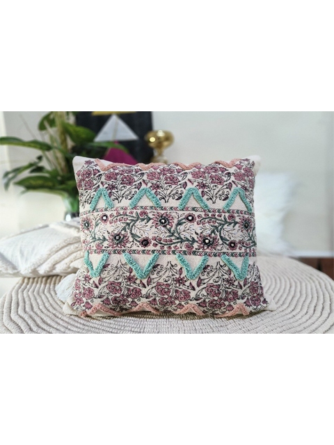 

HERE&NOW Geometric Square Cushion Cover, Purple