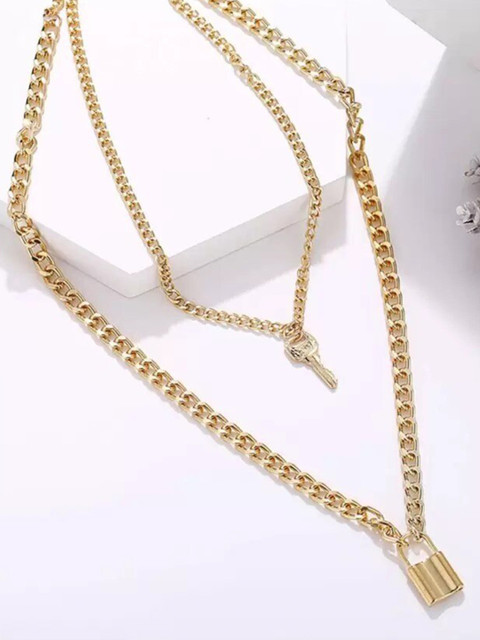 

Pinapes Gold-Plated Layered Necklace