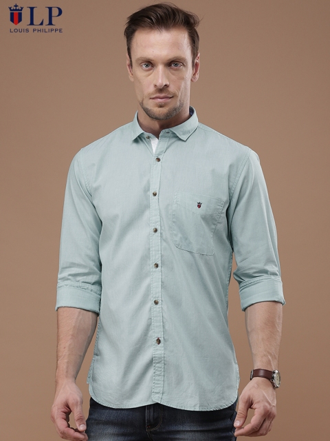 

Louis Philippe Sport Men Green Slim Fit Solid Casual Shirt