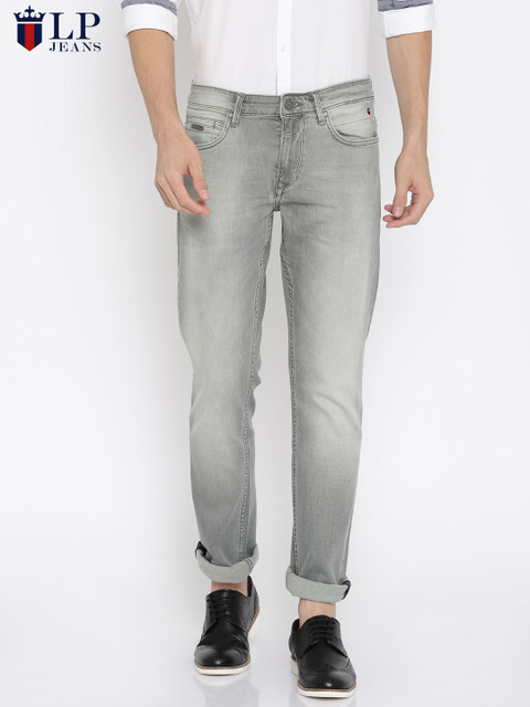 

Louis Philippe Jeans Men Grey Sundance Straight Fit Mid-Rise Stretchable Jeans