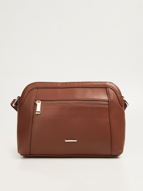 

Ginger by Lifestyle Brown Structured Sling Bag