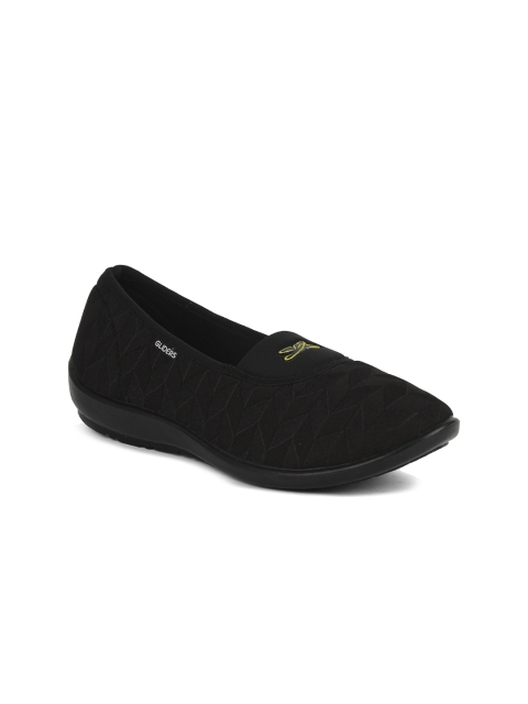 

Liberty Women Black Woven Design Slip-On Sneakers