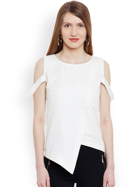 

Marc Loire Women Off-White Solid Top