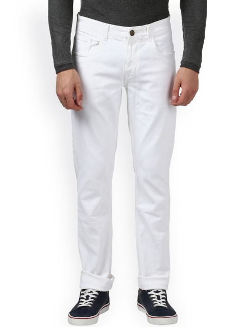

Parx Men White Slim Fit Mid-Rise Clean Look Jeans