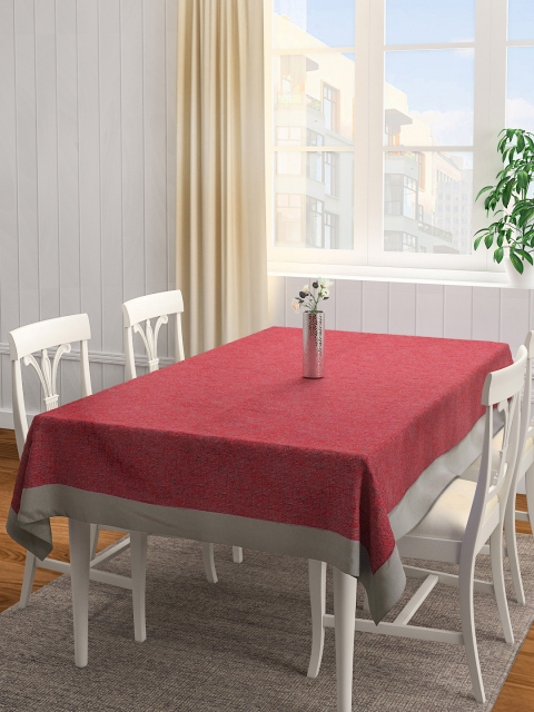 

S9home by Seasons Red Rectangular 90" x 60" Polyester Table Cover
