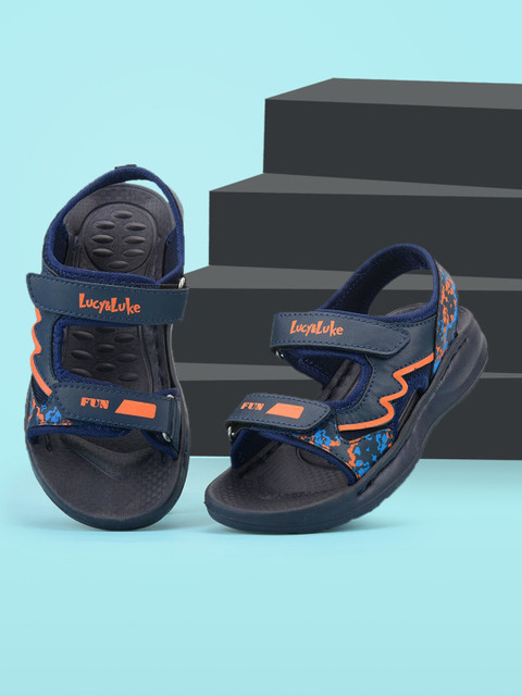 

Liberty Unisex Kids Blue & Orange Comfort Sandals