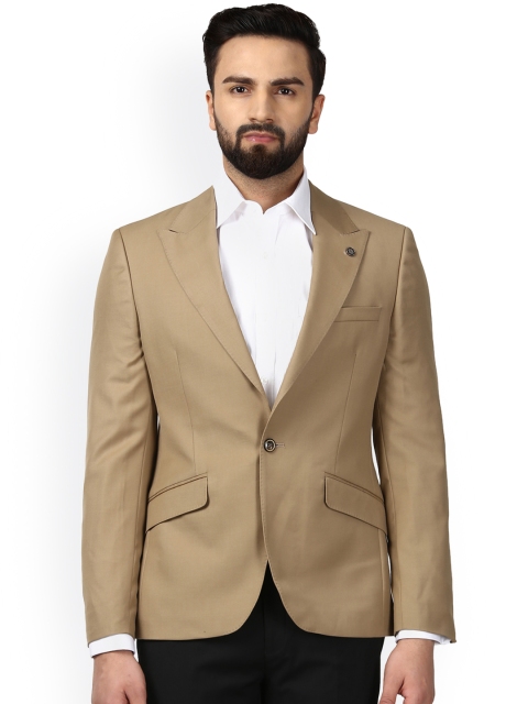 

Raymond Brown Slim Fit Single-Breasted Formal Blazer