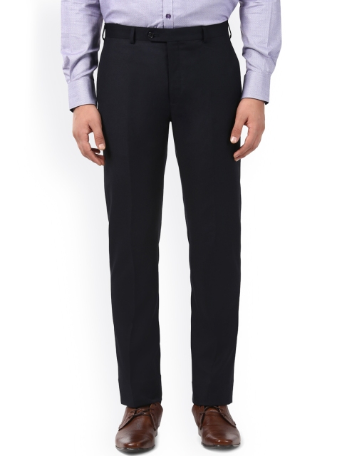 

Raymond Men Navy Blue Regular Fit Solid Formal Trousers