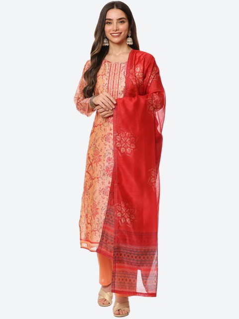 

Biba Pink & Red Embroidered Unstitched Dress Material