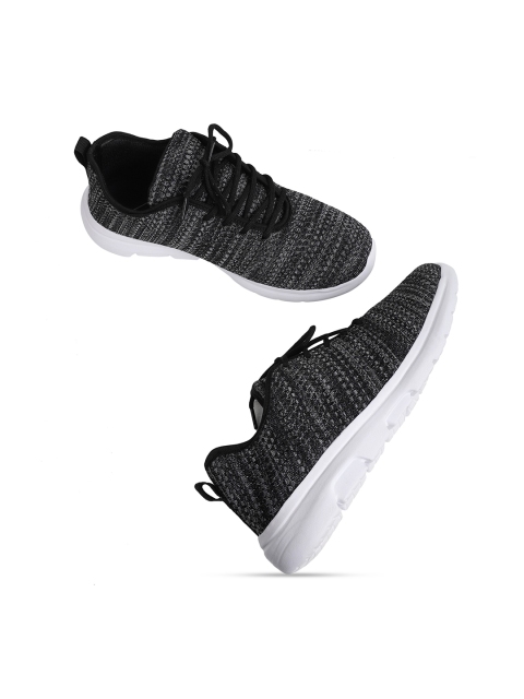 

TPENT Men Black Mesh All Rounder Air Technology Running Shoes