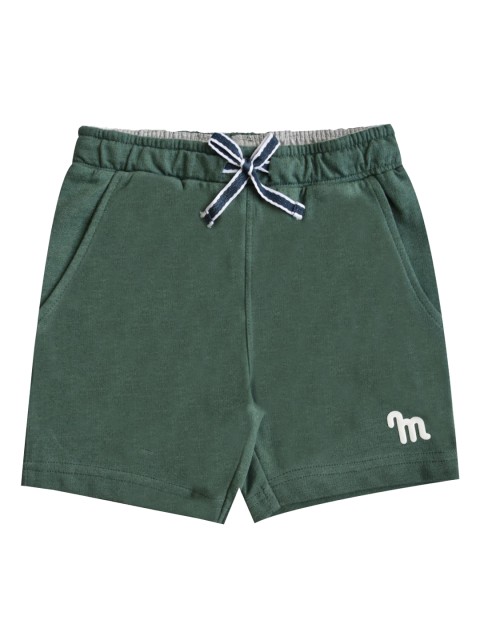 

Milou Boys Green Solid Pure Cotton Shorts