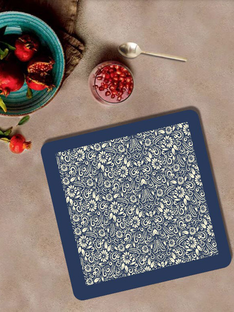 

smart serve Set Of 6 Blue Printed Table Placemats