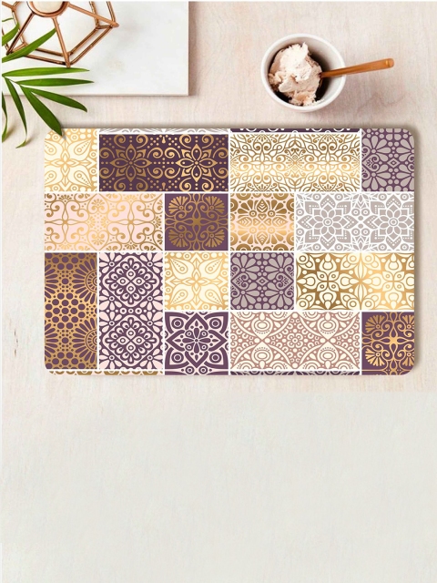 

smart serve Set Of 2 Brown Printed Table Placemats