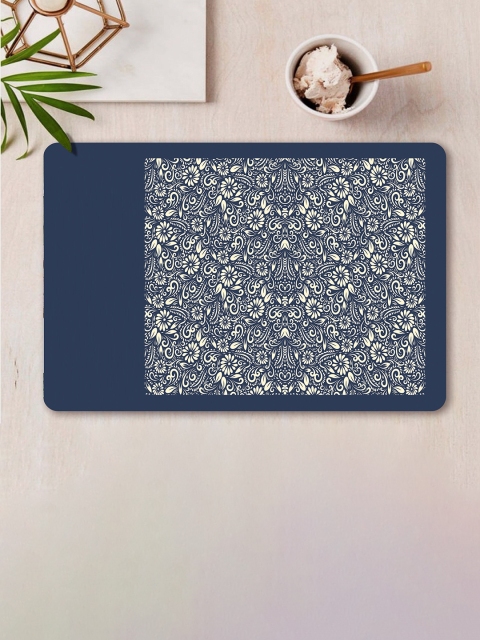 

smart serve Set Of 2 Blue Printed Dining Table Placemats