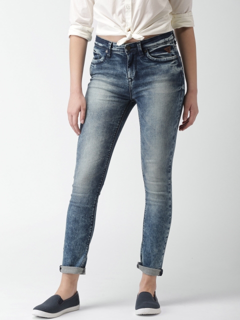 

Harvard Women Blue Skinny Fit Mid-Rise Clean Look Stretchable Jeans