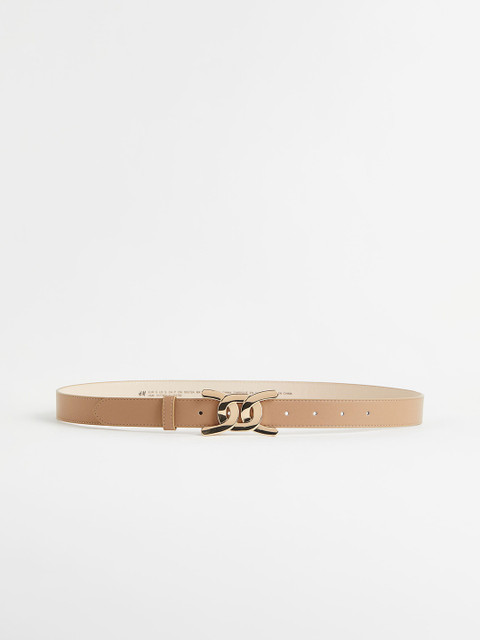 

H&M Women Beige Narrow Belt