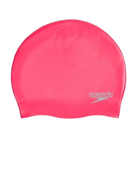 

Speedo Unisex Red Solid Moulded Silicone Cap