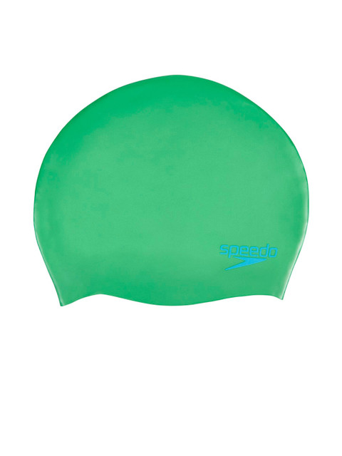 

Speedo Kids Green Solid Swimming Cap