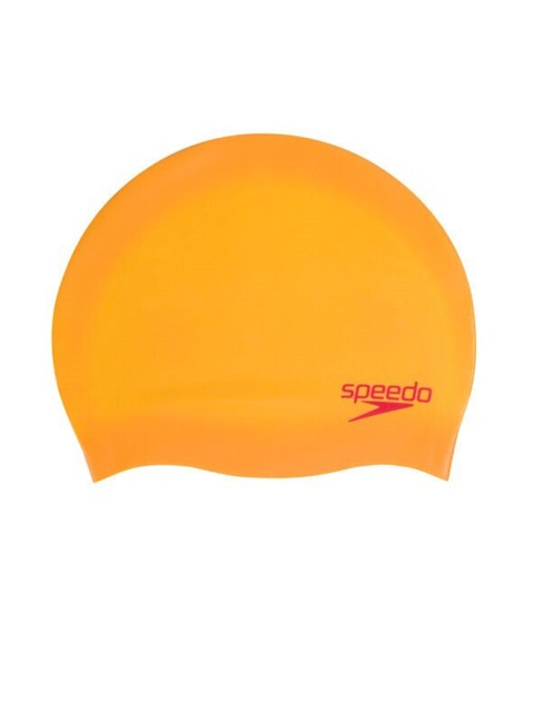

Speedo Kids Orange Solid Swimming Cap