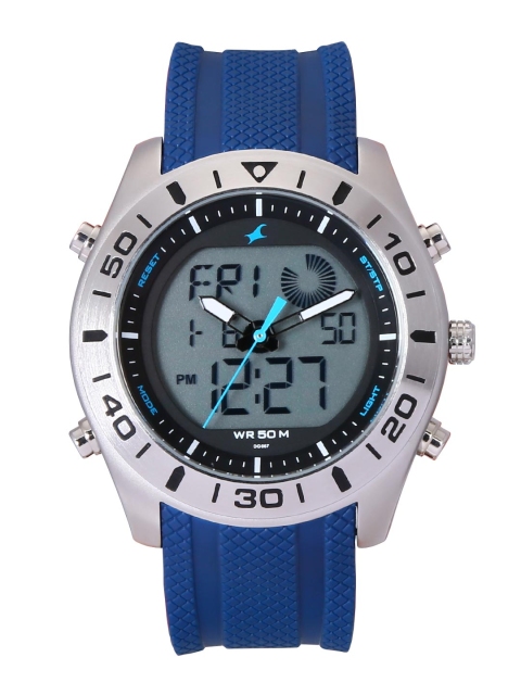 

Fastrack Men Blue Analogue and Digital Watch 38034SP02