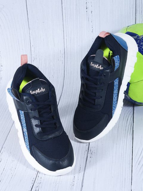 

Liberty Unisex Kids Blue Mesh Running Non-Marking Shoes