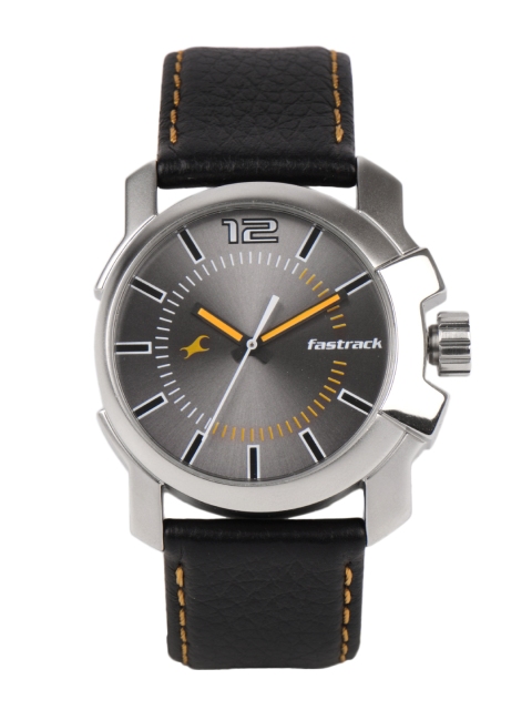 

Fastrack Men Gunmetal-Toned Analogue Watch NJ3097SL01C, Metallic