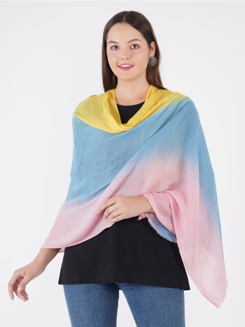 

MUFFLY Women Yellow & Blue Stole