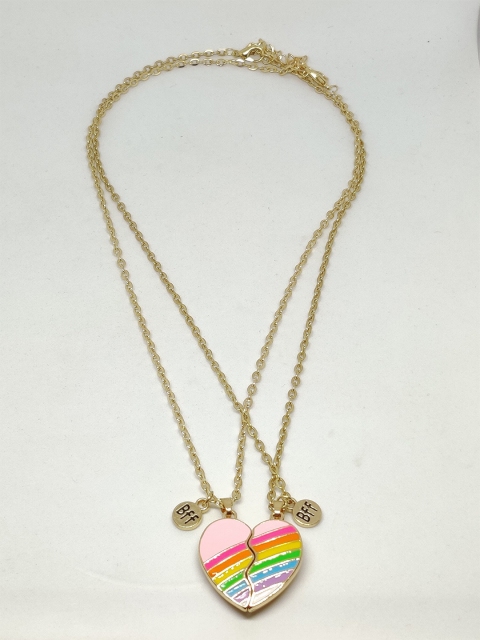 

EL REGALO Gold-Toned & Pink Gold-Plated Necklace