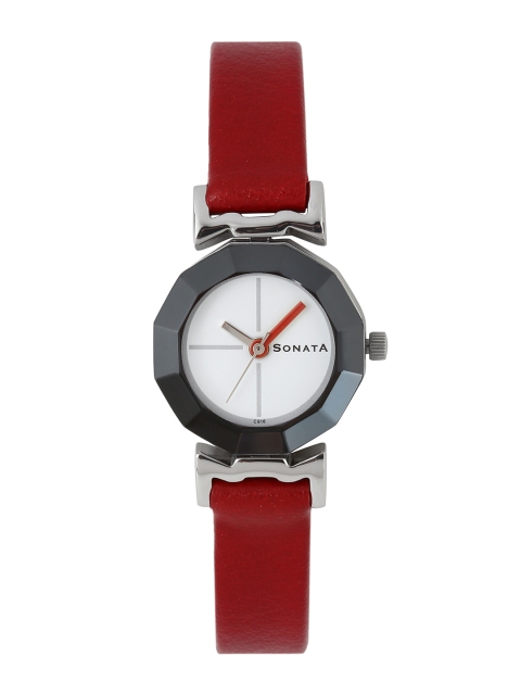 

Sonata Women White Analogue Watch NH8943SL01C