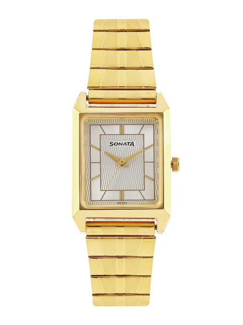 

Sonata Men Silver-Toned Analogue Watch NJ7007YM12C