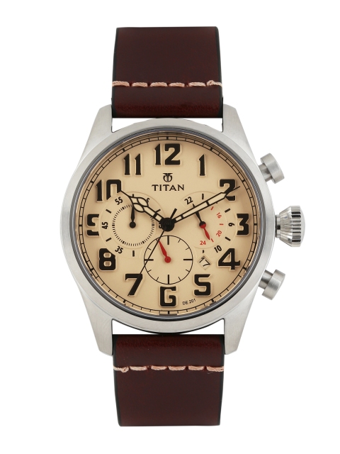 

Titan Men Brown Analogue Watch NJ9477SL02